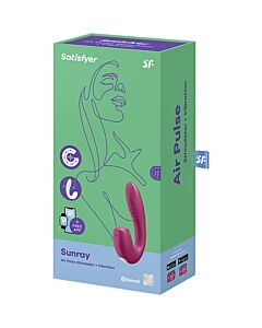 Satisfyer Sunray Stimulator und Vibrator App Rot - Sexshop