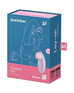 Satisfyer Tropical Tip Lay-On Vibrator Lila - Satisfyer Dipping Delight