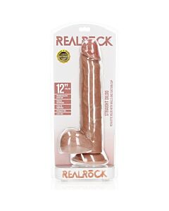 RealRock - Realistischer Penis mit Hoden und Saugnapf - 12''/ 30,5 cm