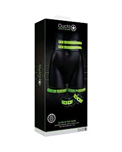 Autsch! - Handschellen, Gürtel und Oberschenkelriemen - Leuchten im Dunkeln