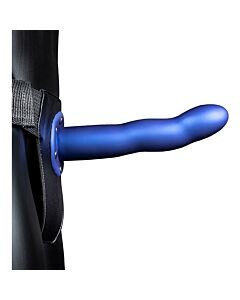 Autsch Hohl Gebogene Blaue Metallic-Riemen 8'' - Sexshop