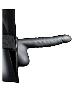 Ouch-Hohlgurt mit metallisiertem Hodenring 8'' - Brandneues Design!