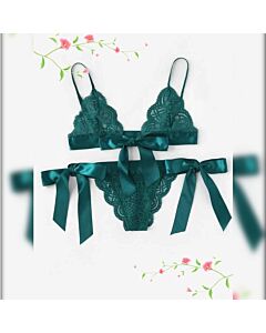 Grüner Charme Dessous-Set