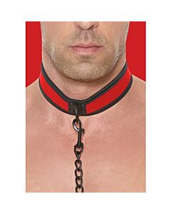 Rotes Neopren-Halsband "HotPaw