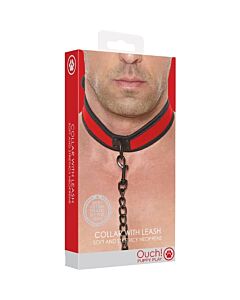 Rotes Neopren-Halsband "HotPaw