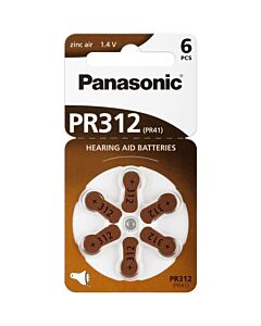 Energizer Vitality Pack PR312 - 6 Panasonic-Batterien