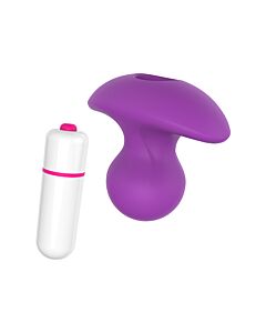Lustknopf Lila - Vibrator-Plug