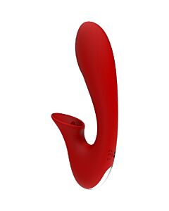 Roter Dual-Clitoris-Vibrator
