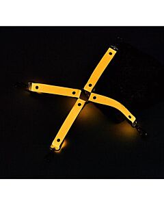 Leuchtende orangefarbene Glanzhaken