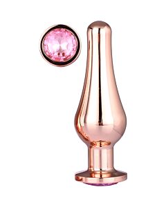 Roségold Edelstein Plug