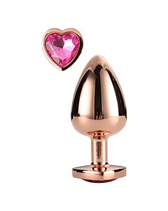 Stecker Liebe Glänzendes Roségold - Mittelgroß
