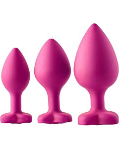 Anal Edelstein Set Rosa