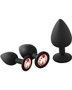 Anal Fantasy Ruby Kit - 3 Plugs