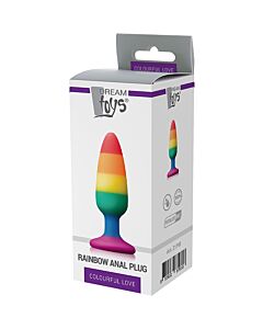 Regenbogen Anal Plug Mittelgroß Rainbow Love