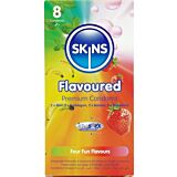 SKINS Premium Kondome 8er Pack mit verschiedenen Geschmäckern