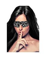 Gedruckte Augenmaske - Liebe Street Art Fasion - schwarz