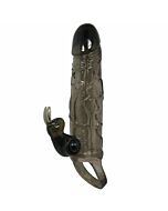 Brave Man Penisabdeckung mit Kaninchen schwarz 16,5 cm