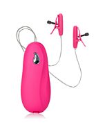 Vibrationsbeheizte Nippel-Teaser pink