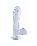Basix Penis Gelatine transparent Saug 19 cm