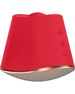 Rotierender & vibrierender Klitorisstimulator - blendend - rot