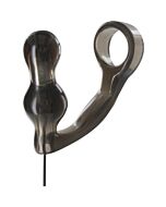 Manpower-Stecker mit Penisring und eine transparente Kontrolle