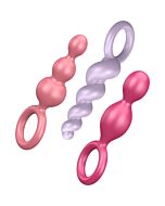 Satisfyer Anal Plugs Set 3 Stück dreifarbig