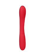 Doppelendiger Vibrator flex rot