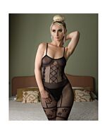 Jacquie & Michel: Babydoll aus schwarzer Spitze und Stoff