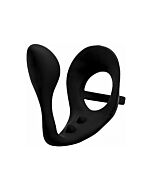 Excursion Silikon Triple Stim Anal Plug mit Schwanz und Kugelring