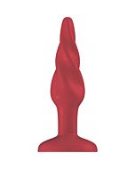 Plug & Play - Acryl Butt Plug abgerundet 7,6 cm - rot