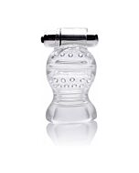 Klarer vibrierender Peniskopf-Teaser