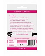 2 Riemen mit niedrigem Rücken 2 Reihen schwarz