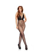 Beinallee crothless Bodystocking plus Größe