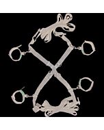 Bindungen zu Bett mit Handschellen