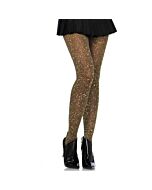 Leg Avenue Lurex Strumpfhosen schwarz / Gol