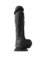 Coloursoft 8 weiches Dildo schwarz