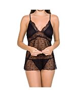 Schwarzes Wilma Babydoll