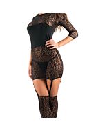 Schwarzes Dhaka Minikleid