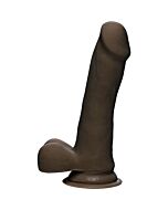 Ultraskyn schlanker Dildo 16,50 cm - braun