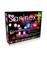 Saninex Kondome Homosexuell Leidenschaft punktiert 144 Einheiten