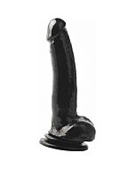 Basix Gelatine Penis Saugen schwarz 21 cm