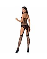 Passionsfrau bs060 bodystocking negro talla unica