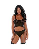 Ruf mich an Bustie Set schwarz