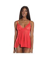 Babydoll mit überbackenem Tangarot