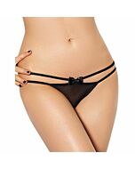 Queen Dessous Höschen mit Doppelriemen und Schleife s / m