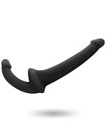 Süchtiges Spielzeug trägerloser Strapon schwarz