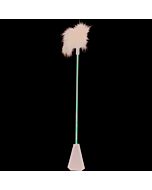 Lederpeitsche mit Federn