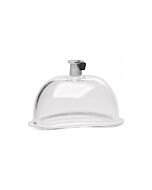 Kleiner vaginaler 3,8-Zoll-Pumpbecheraufsatz - transparent