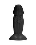 4 Zoll realistischer Dildo - schwarz