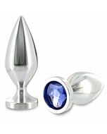 Metalhard Anal Plug Diamond Cristal groß 10,16 cm
